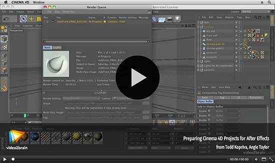 Preparing Cinema 4D projects for After Effects